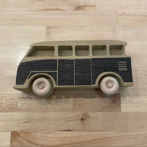 Vintage Wooden Volkswagen Van Decor